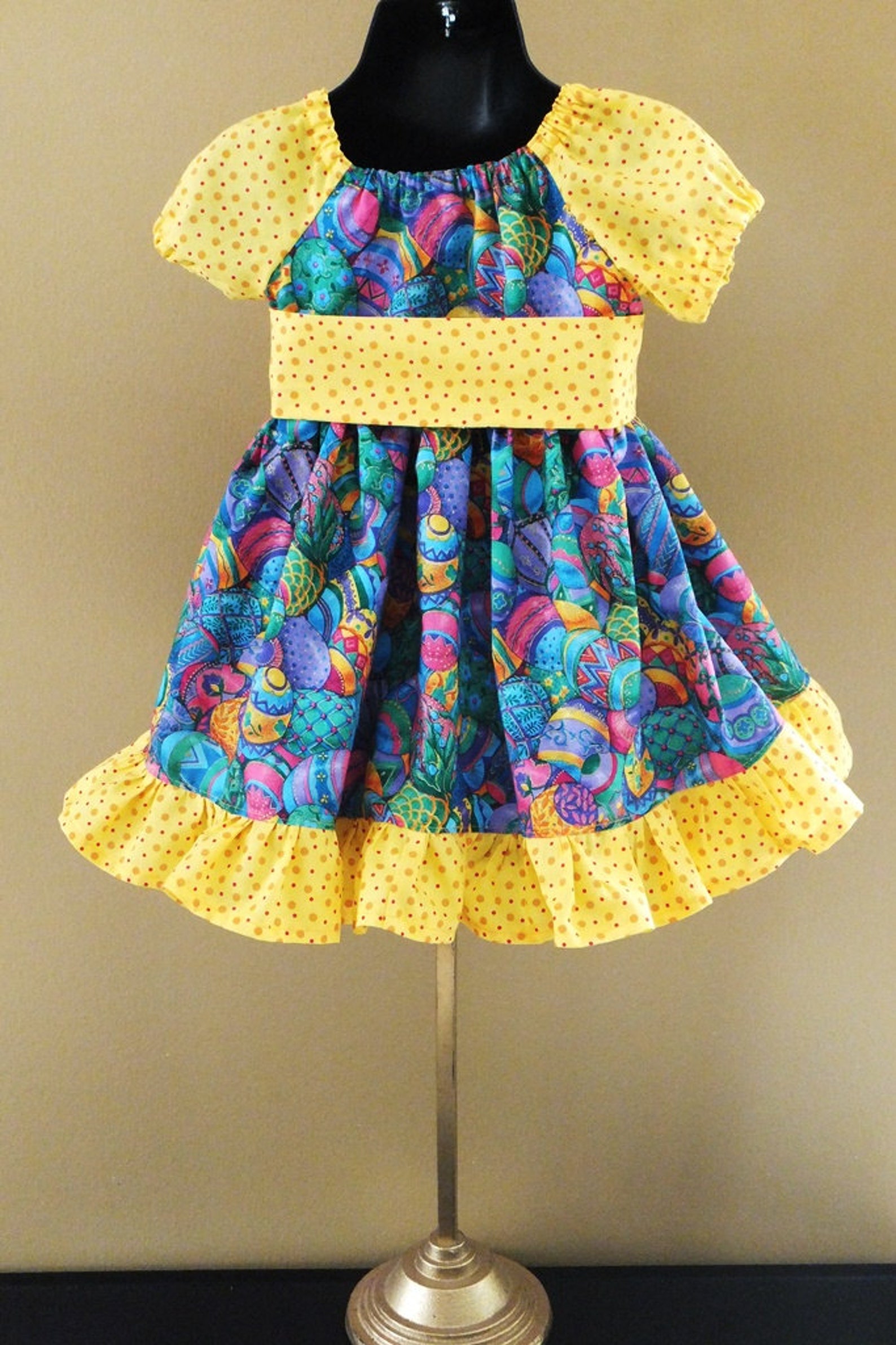 Baby Easter Dress Girls Eggs Bunny Spring Infant Etsy