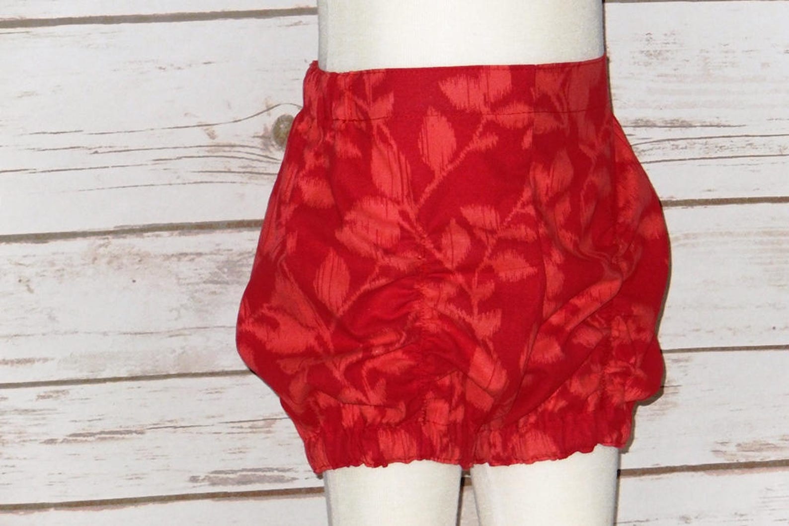 Girls Bubble Shorts Summer Shorts Red Shorts Toddler Flat Etsy