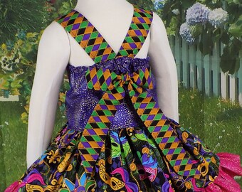 cute mardi gras dresses Stacia Circle Dress - Mardi Gras Feather
