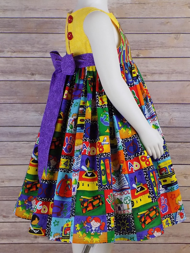 Back to School Dress First Day of School Dress Girls Back Etsy
