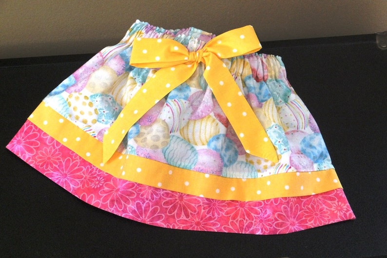 Easter Egg Skirt Girl Easter Skirt Toddler Pink Yellow Etsy