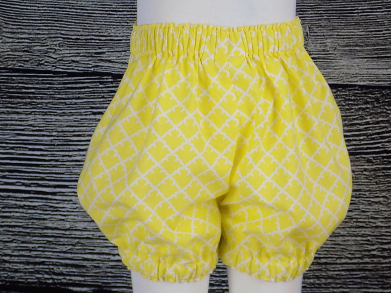 Girl Bubble Shorts Summer Short Yellow Shorts Toddler Etsy