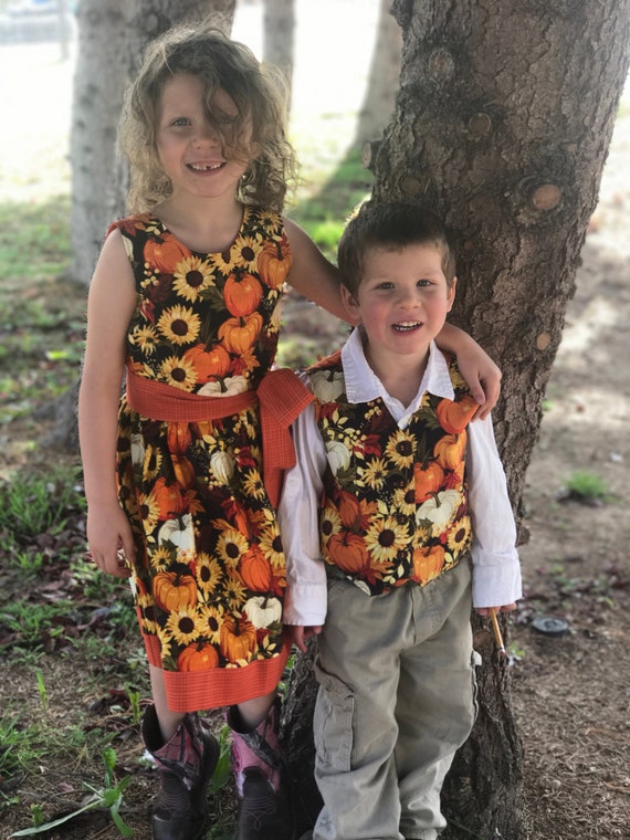 fall colors kids thanksgiving dress Girls Pumpkin Dress Sunflower Dress, Harvest, Autumn, Thanksgiving, Fall, Orange, Clothing, Boutique, Sleeveless, Sash, Toddler, Teen, Big