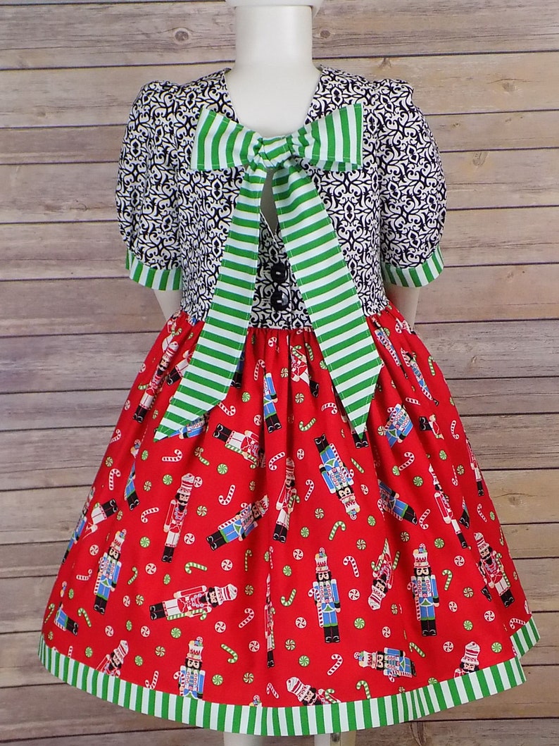 Girls Nutcracker Dress Christmas Dress Toddler Holiday Etsy
