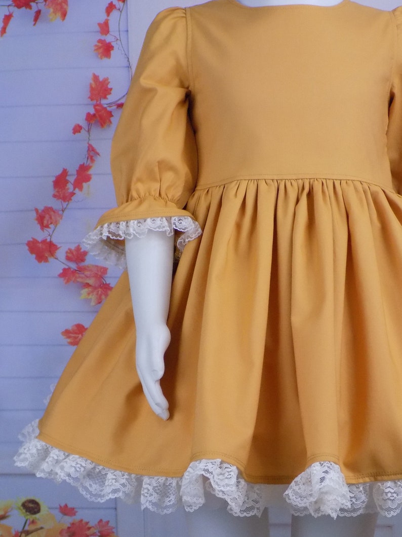 Girls Mustard Yellow & Red Solid Top with Trousers