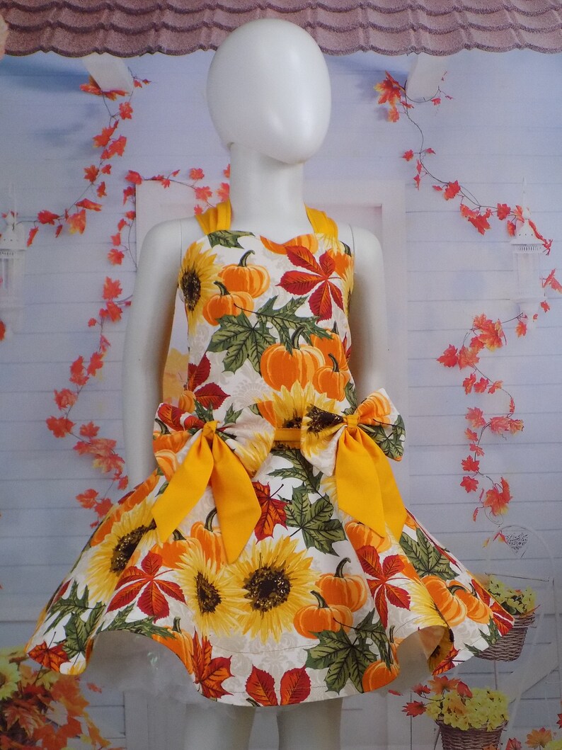 Girls Sunflower Outfit Pageant Wear OOC Sunflower Dress Etsy