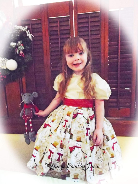 4T Girl Christmas Dress READY to SHIP 