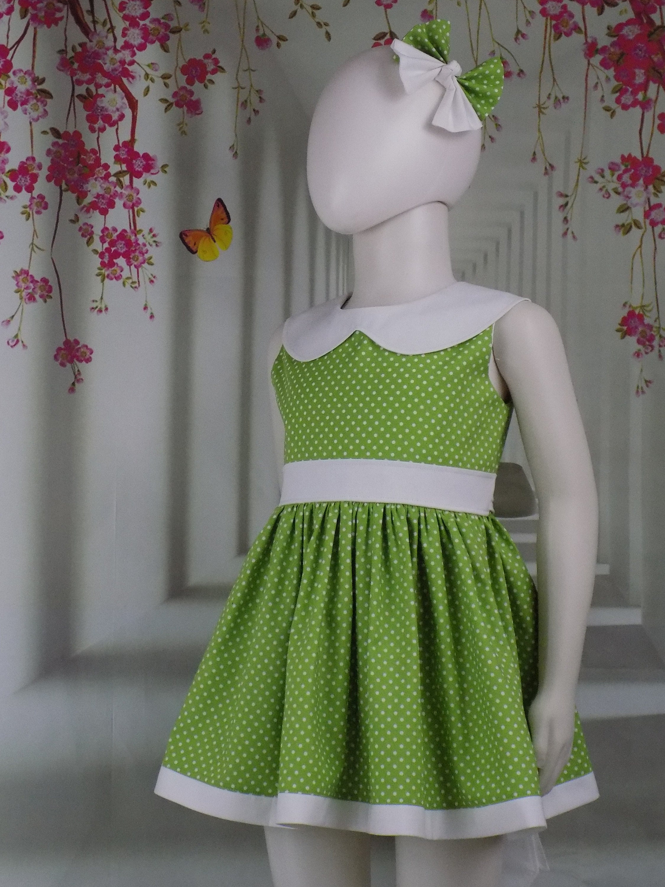 Girls Green Interview Dress - Etsy