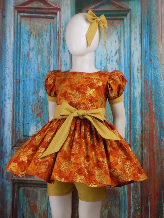sachin and babi light blue dress Fall Casual Wear Outfit, Pageant Outfit, Sportswear, Toddler Casual Wear, Fall OOC, Top, Shorts, Bows, Sleeves, Gold, Leaf, Leaves, Harvest