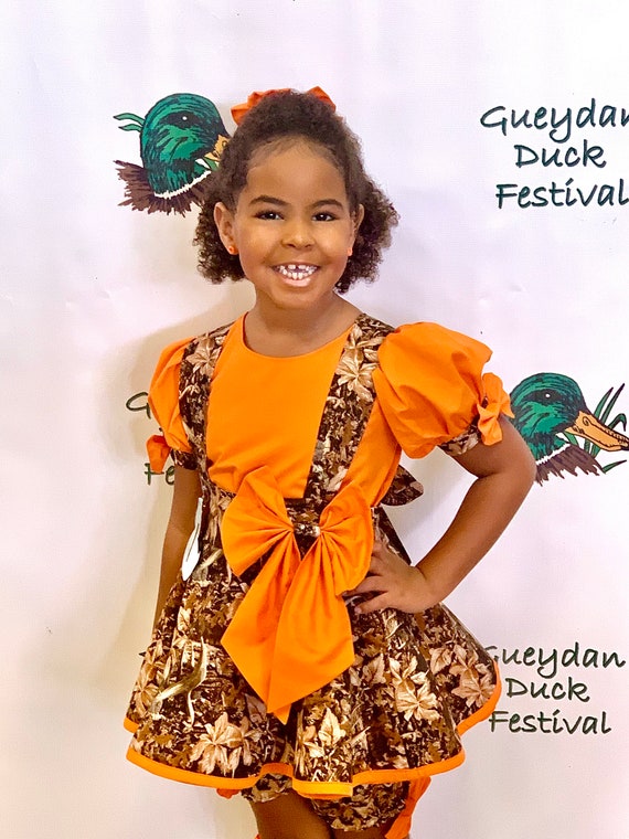 Orange camouflage dress hotsell