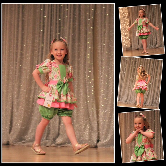 Casual Wear Outfit, Pageant Outfit, Toddler Casual Wear, Floral