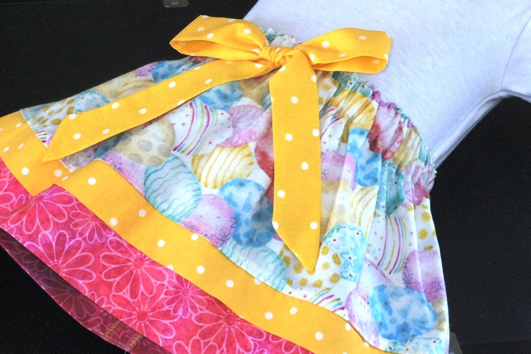 Easter Egg Skirt Girl Easter Skirt Toddler Pink Yellow Etsy