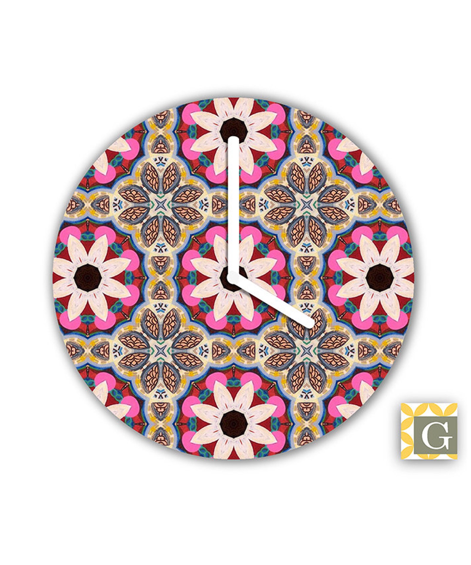 Wall Clock by Gabbyclocks Whimsical No. 2 - Etsy UK