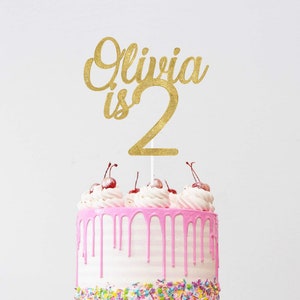 ANY NUMBER! Happy Birthday Cake Topper | Personalized Cake Topper | Glitter Cake Topper | Custom Cake Topper | Birthday Party