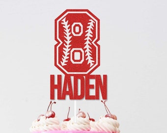 Baseball Birthday Cake Topper | Baseball Cake Topper| Baseball Birthday | Softball Birthday Cake Topper