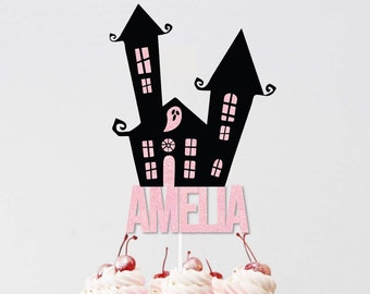 Halloween Birthday cake Topper | Personalized birthday cake topper | Halloween birthday party | Happy Birthday