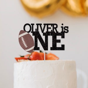 Football Birthday Cake Topper | Sports 1st Birthday Cake Topper | 1st birthday Cake Topper | Football Cake topper | Football One