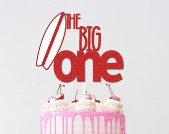 The Big One Cake Topper | 1st Birthday Cake Topper | Surfer birthday decorations | One Cake Topper