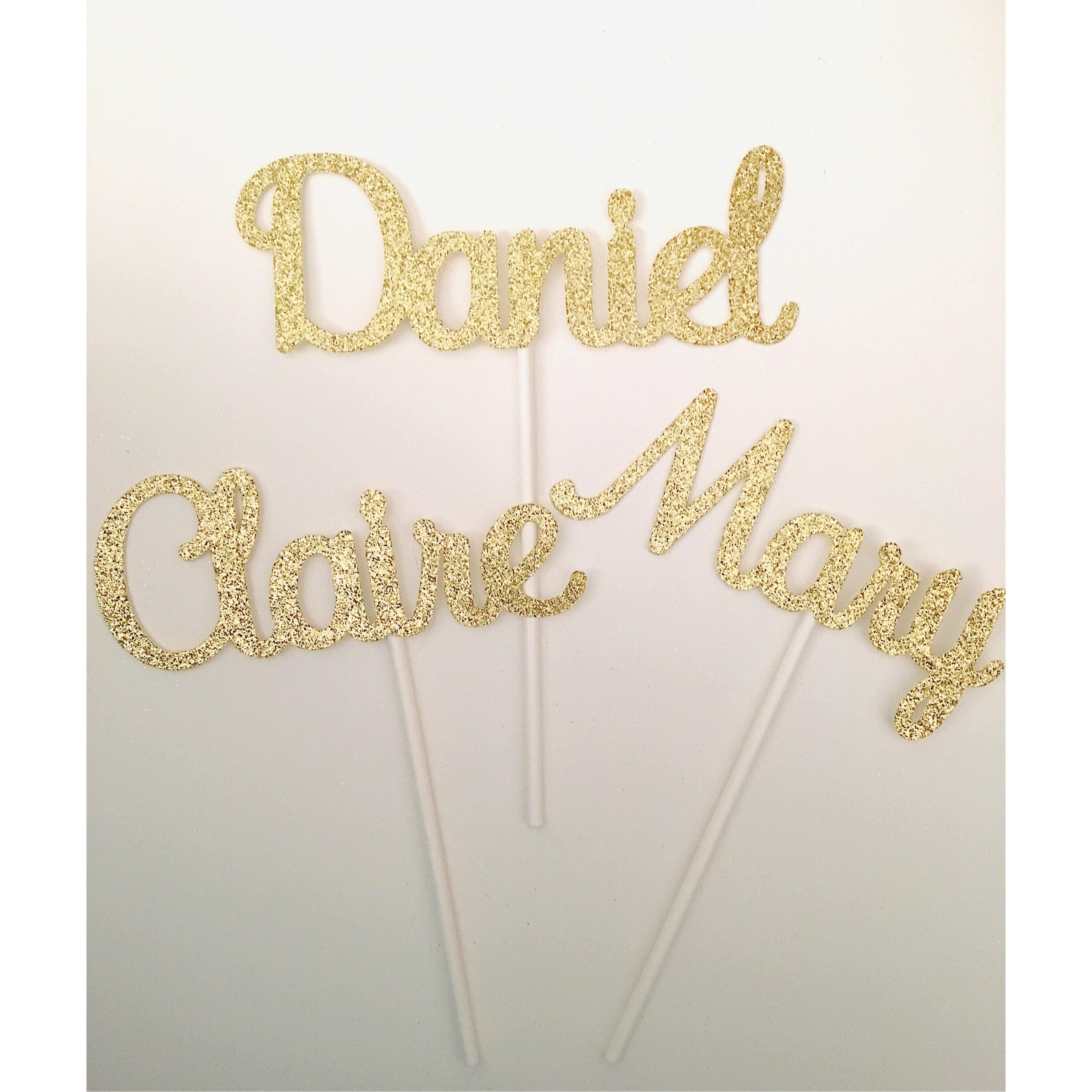 Happy Birthday Cake Topper With Name