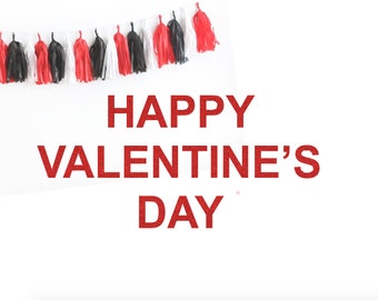 Glitter Valentine's Day Banner | Party Garland