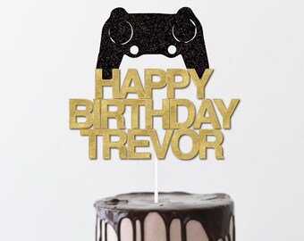 Video Game Birthday Cake Topper | Gaming Cake Topper| Gamer Birthday | Boy Birthday