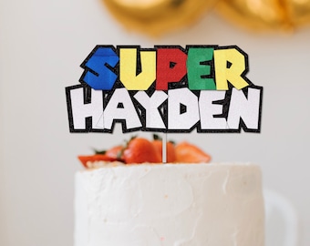 Super Video Game Cake Topper | Video Gamer  Party Decor