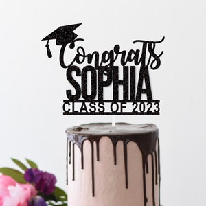 Graduation Cake Topper | Personalized Graduation Cake Topper | Graduation Party | Congrats Grad Cake Topper | Class of 2023