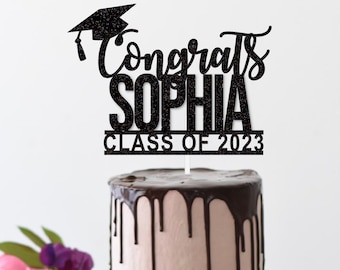 Graduation Cake Topper | Personalized Graduation Cake Topper | Graduation Party | Congrats Grad Cake Topper | Class of 2023