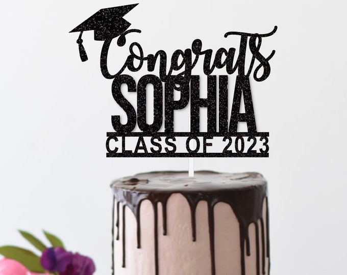 Graduation Cake Topper Personalized Graduation Cake Topper Graduation