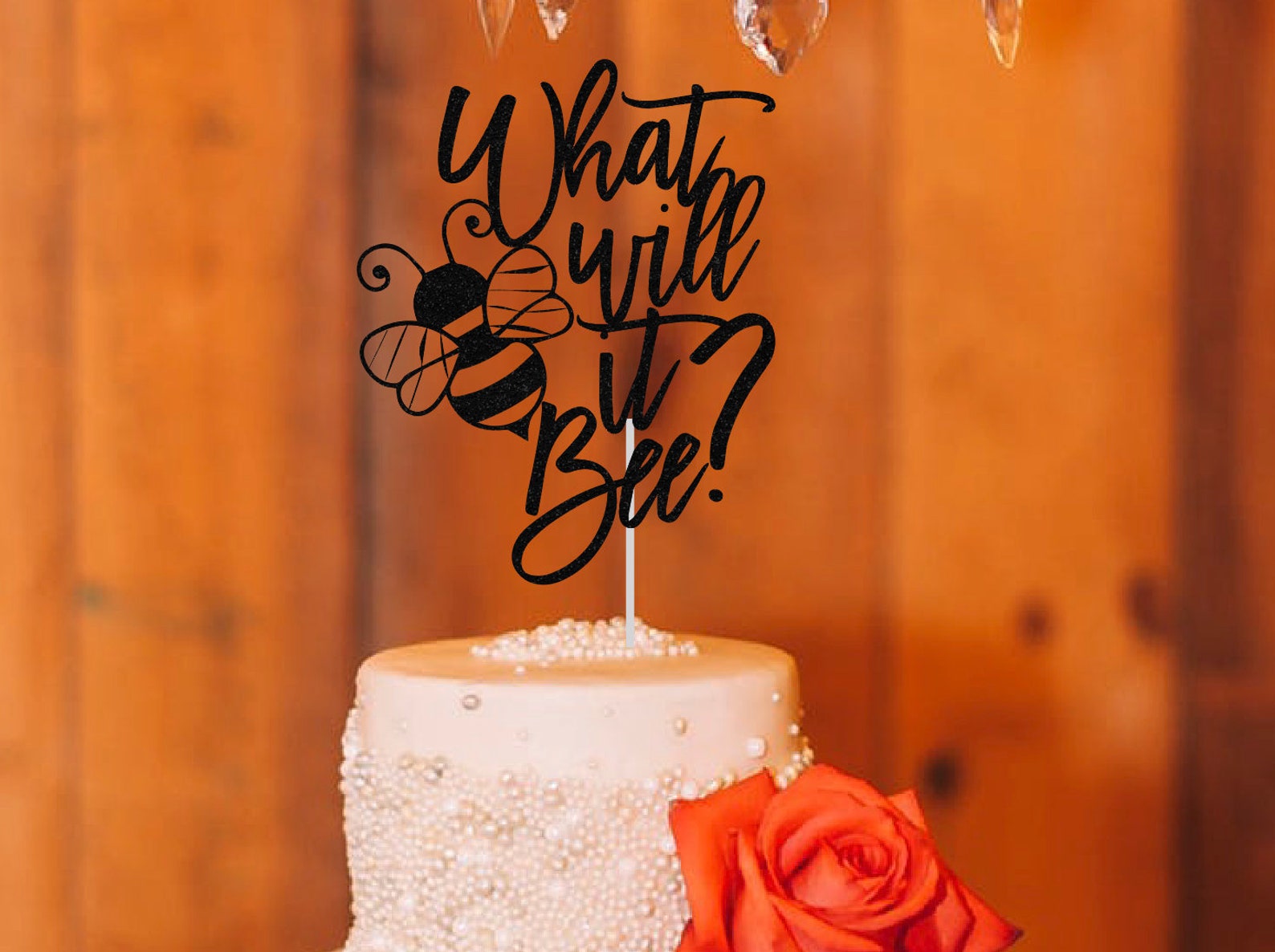 What Will It Be Cake Topper Baby Shower Cake Topper Gender Etsy