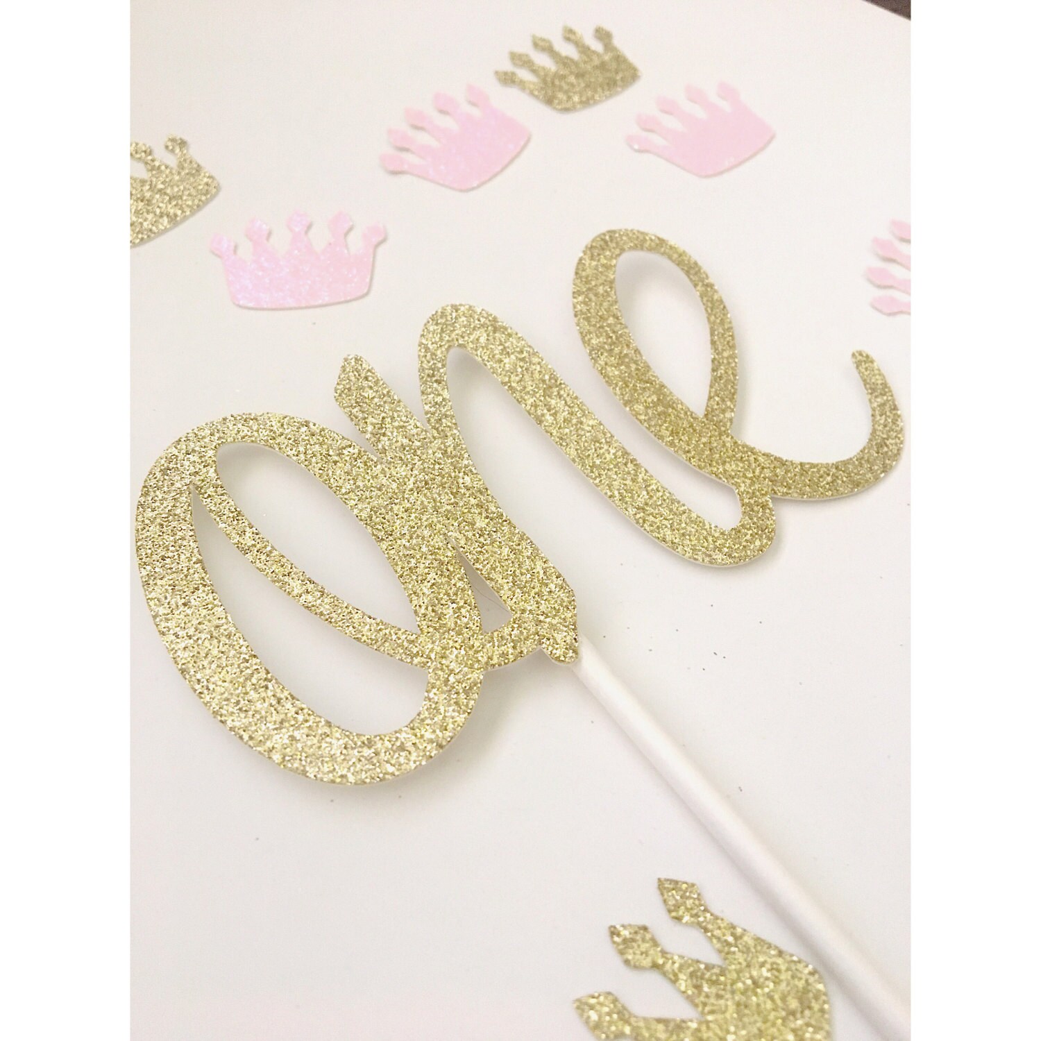Glitter First Birthday Cake Topper | Smash Cake Decoration - Etsy