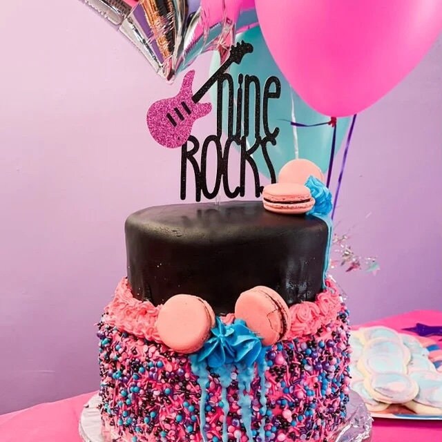 One Rocks Cakes One Rocks Guitar Cake Topper | 1st Birthday, Rock N Roll Party - Etsy