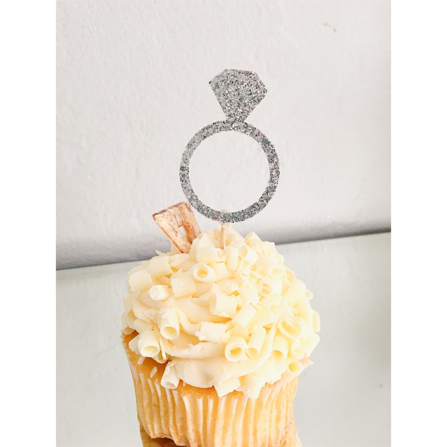 Engagement Ring Cupcake Toppers engagement party Etsy