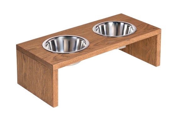 Custom Two Bowl Wooden Dog Food Holder, Unique Feeder, Pet Gift, Barn Bowl  Stand, Special Dog Bowls, Handmade Food Container 