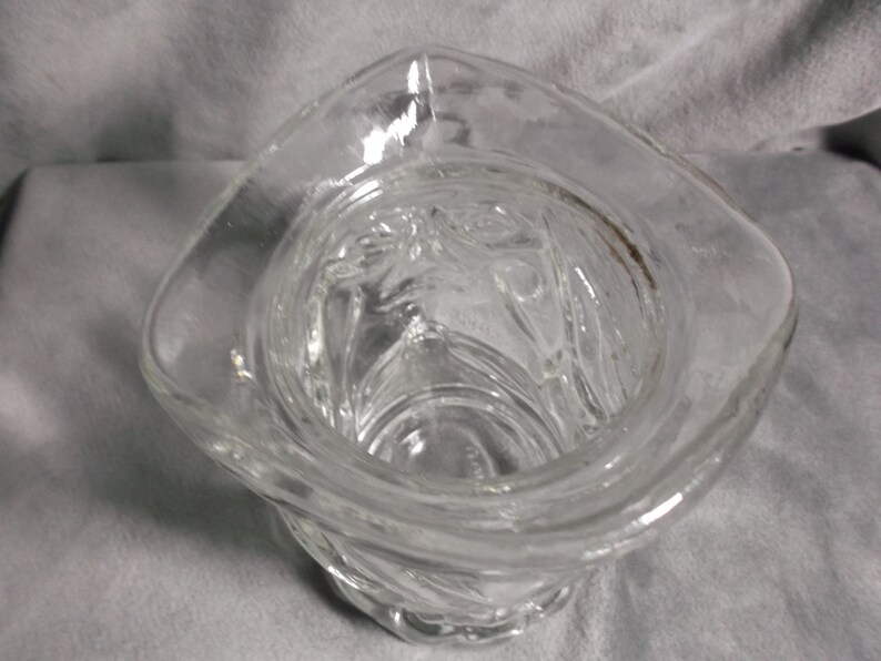 Vintage Avon Colonist Clear Glass Candle Holder Etsy