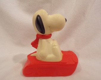 Vintage Avon Snoopy's Snow Flyer 1972 EMPTY