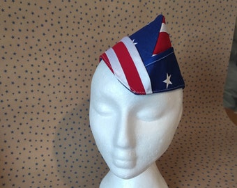 Pinup Military Hat  ,Garrison Hat,side cap.