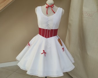 Cosplay costume, white holiday dress .