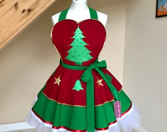 Festive Christmas Tree Apron