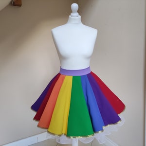 Rainbow skirt, LGBT flag skirt, parade skirt.