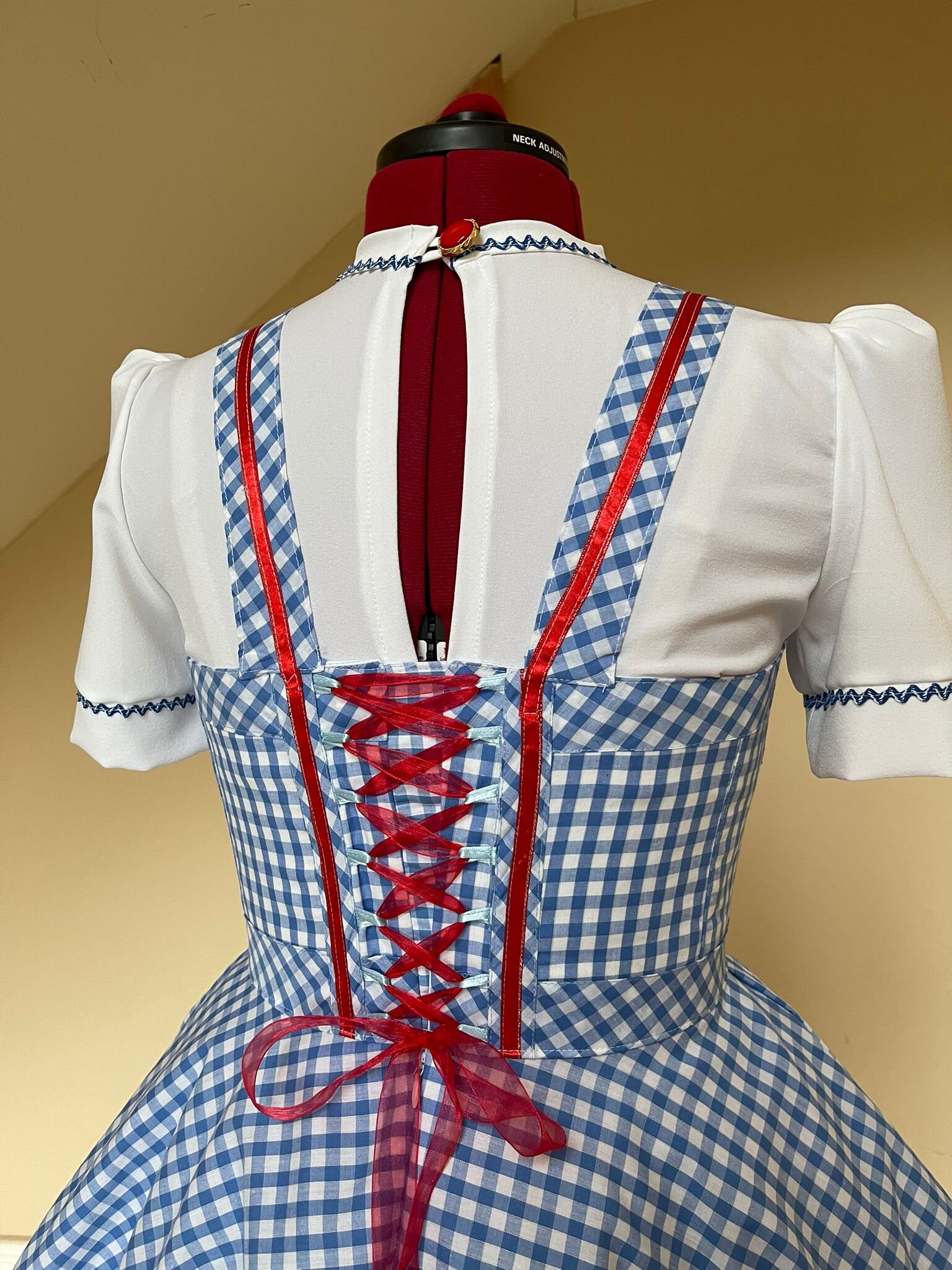 blue gingham dress costume Amazon.com: IMISHM Halloween Costumes for Women Girl Book Storybook Adults Character Costume Blue White Gingham Dress with Hair Ribbons : Clothing, Shoes & Jewelry