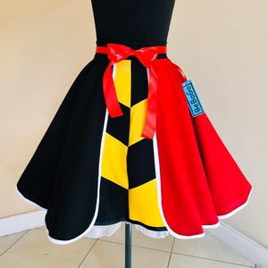 Halloween Red and black cosplay skirt.
