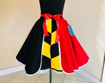 Halloween Red and black cosplay skirt.