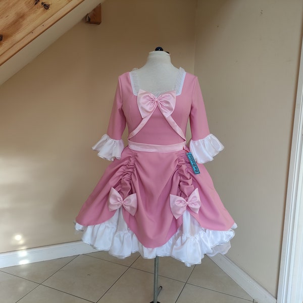 Robe cosplay, costume cosplay femme, robe rose de style princesse