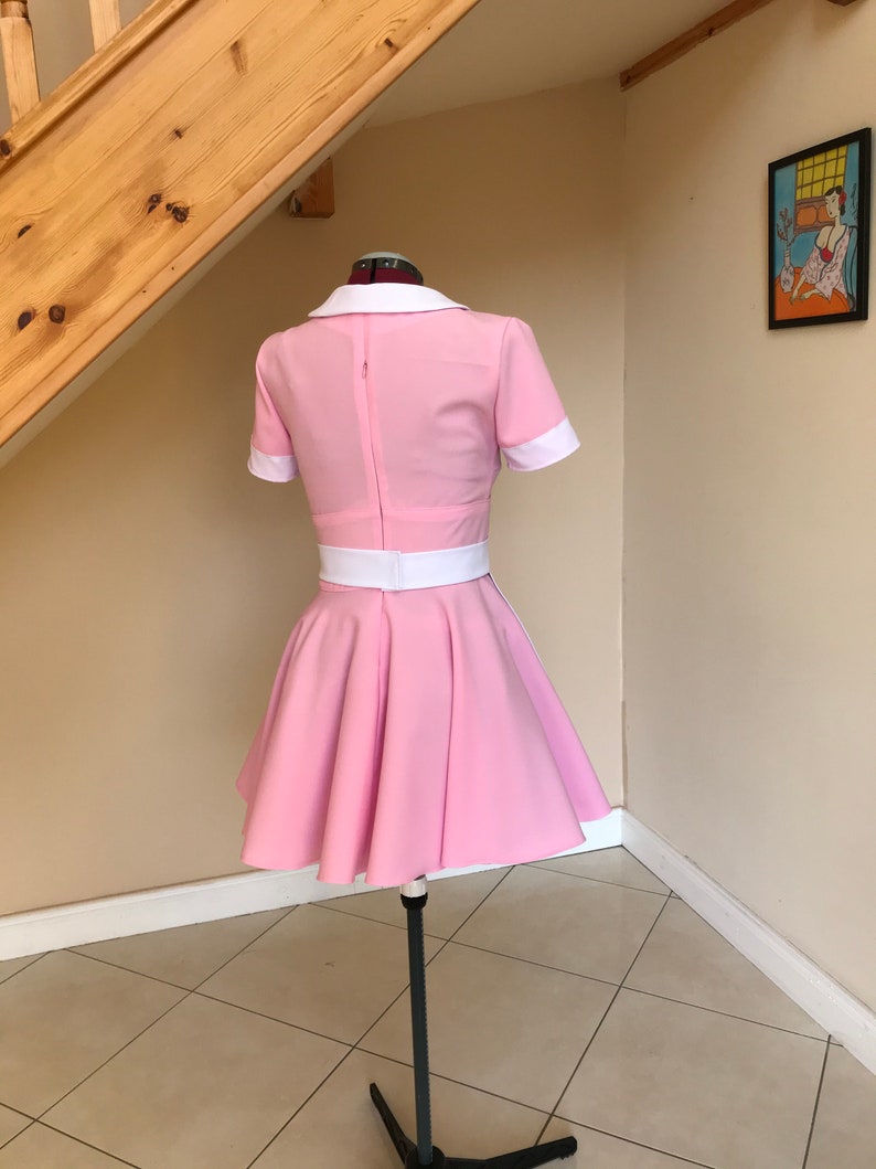Nurse Costume Maid Costume pink Cosplay Dress Etsy