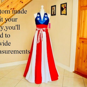 American Flag Prom Dress - Etsy Canada