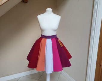 LGBTQ pride flags skirt,LGBT flag skirt, parade skirt, lesbian flag skirt