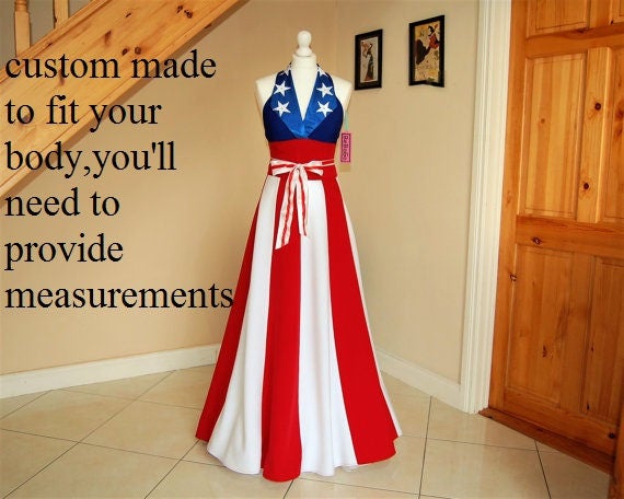 american flag prom dress
