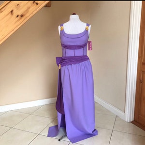 Cosplay long purple dress,lilac gown.