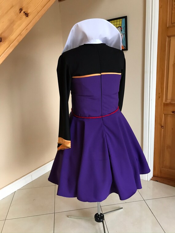 Purple Queen Costume, Halloween Dress Cosplay, Villain Dress